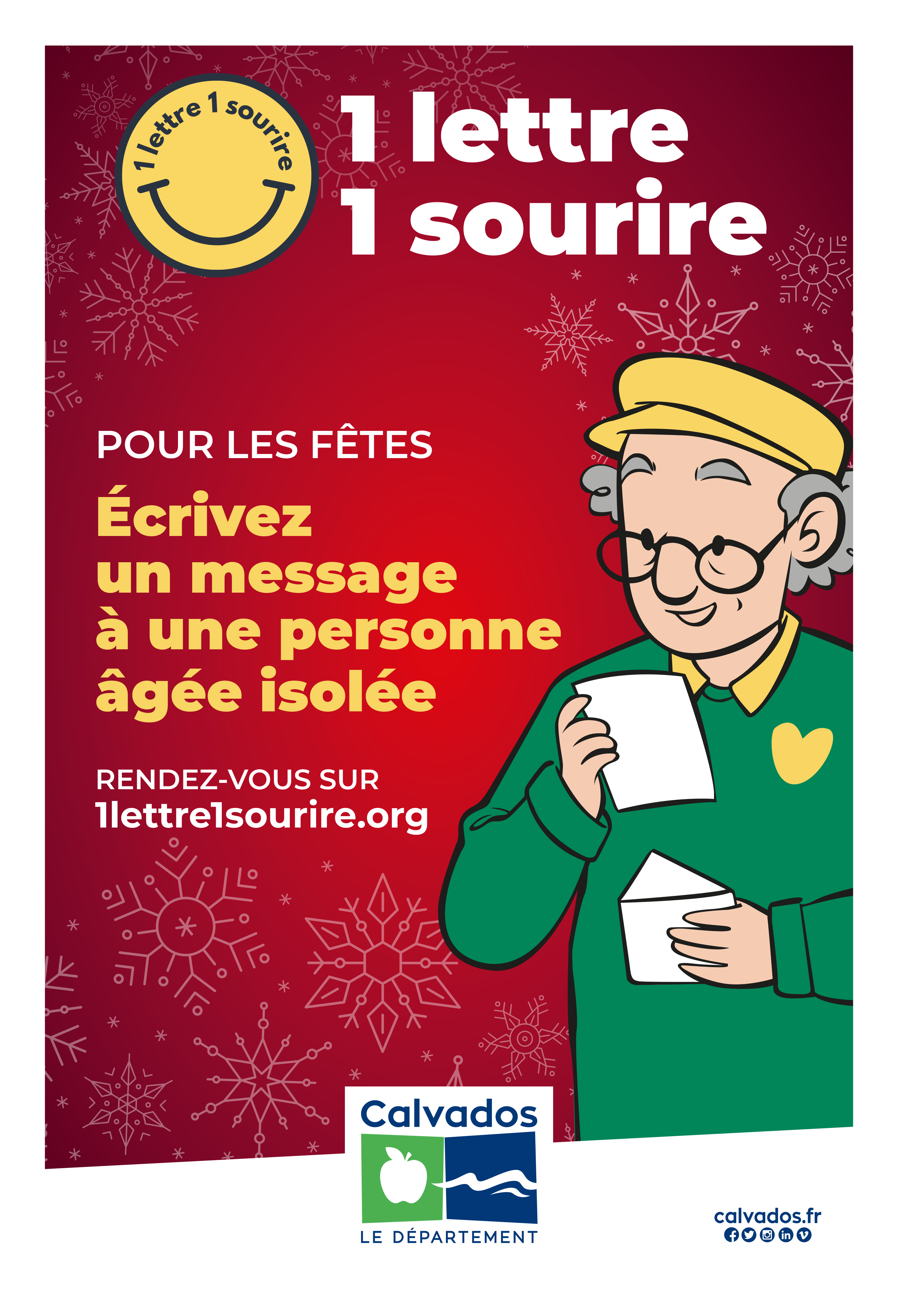 Avec « 1 lettre, 1 sourire », écrivez un message pour Noël à une personne  âgée - Emag du Calvados