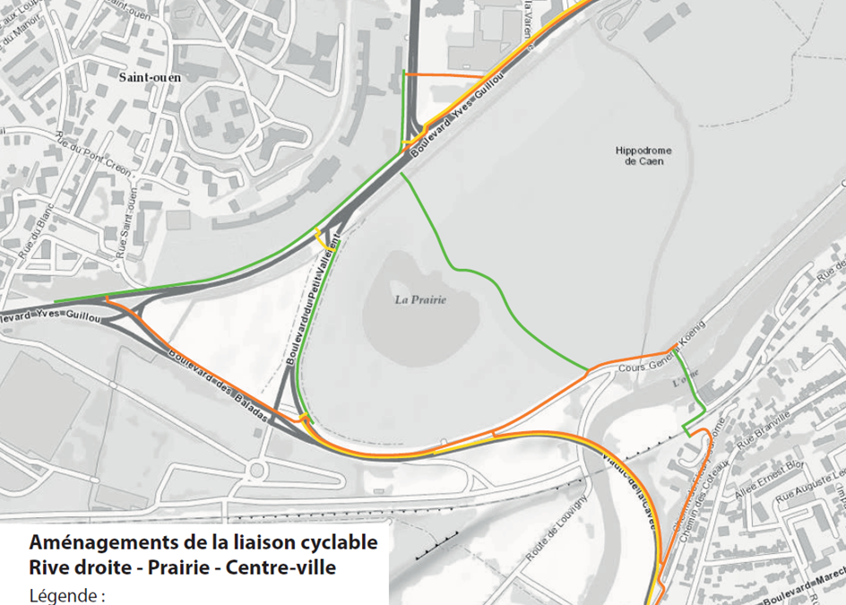 De nouveaux aménagements pour le réseau cyclable de Caen