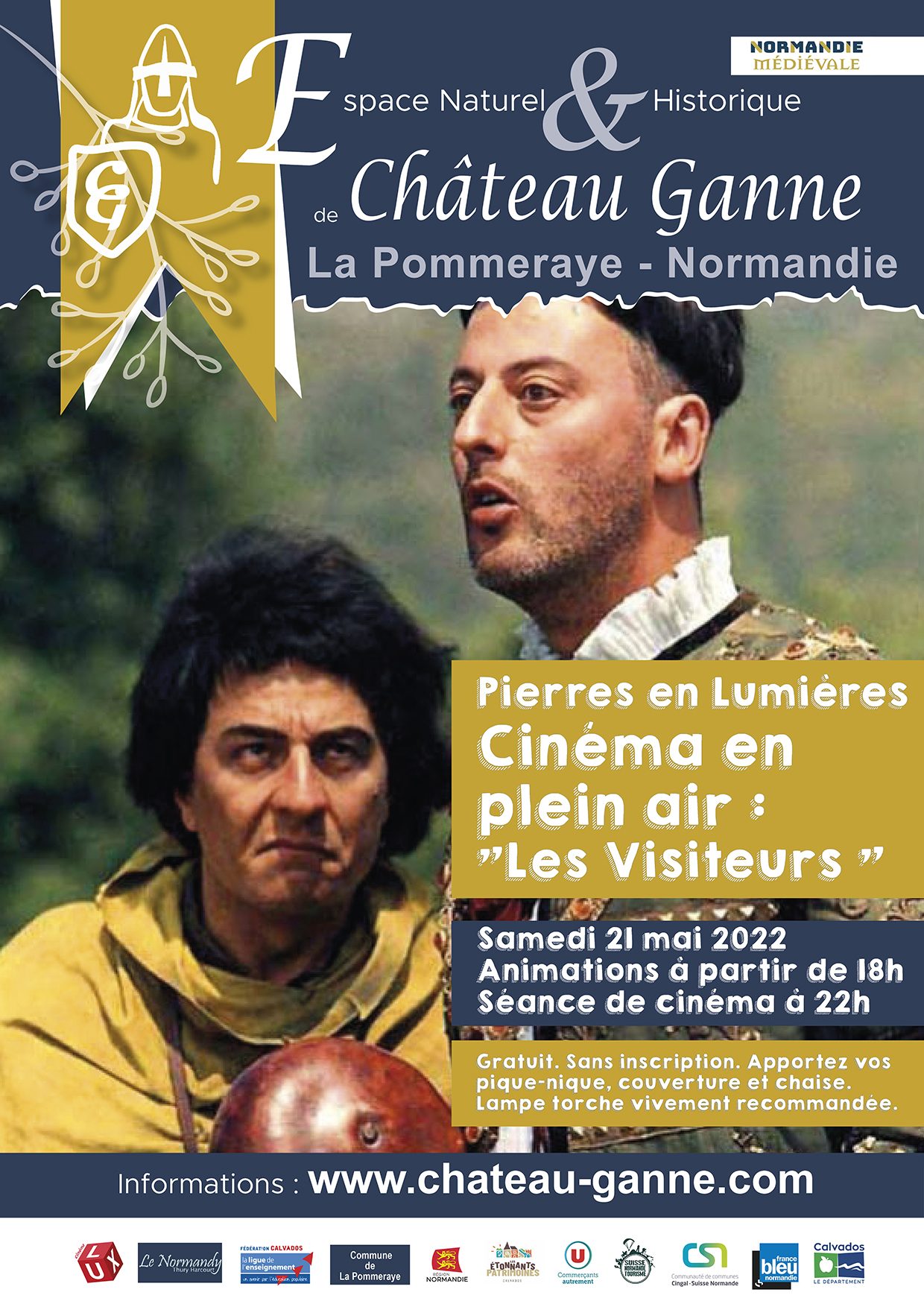 Affiche pour les spectacles du Château Ganne